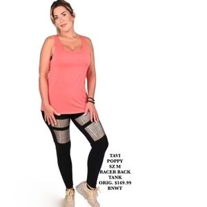 TAVI POPPY IN COLOR SZ M RACER BACK TANK  ORIG. $169.99 BNWT